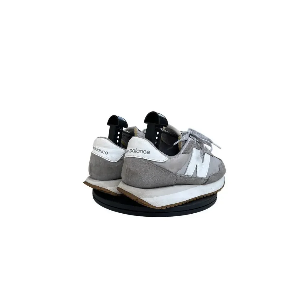 Unisex New Balance 237 Suede Mesh Grey White Sneakers M7 W8.5 WS237NM